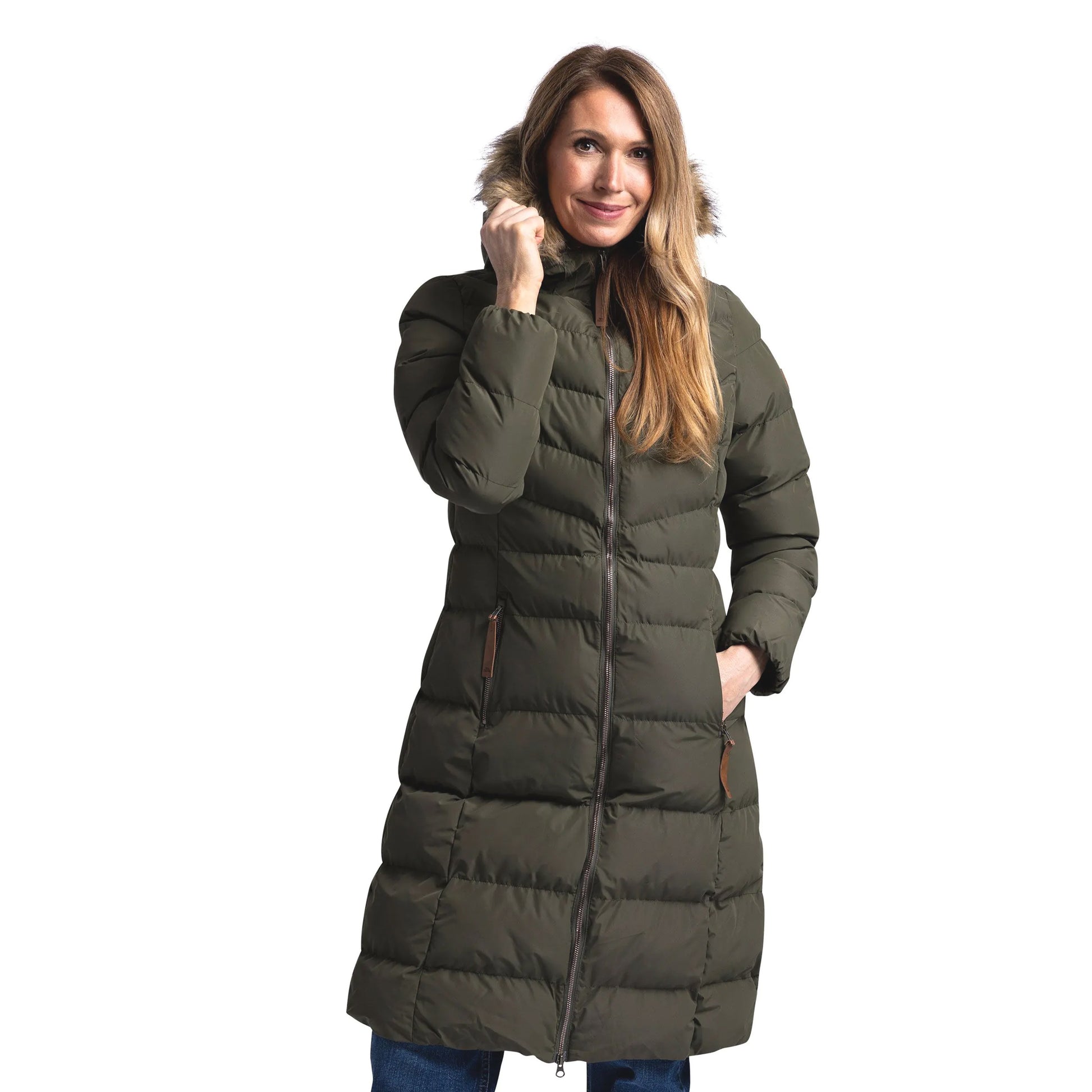 Dark Vine - Side - Trespass Womens-Ladies Audrey Padded Jacket