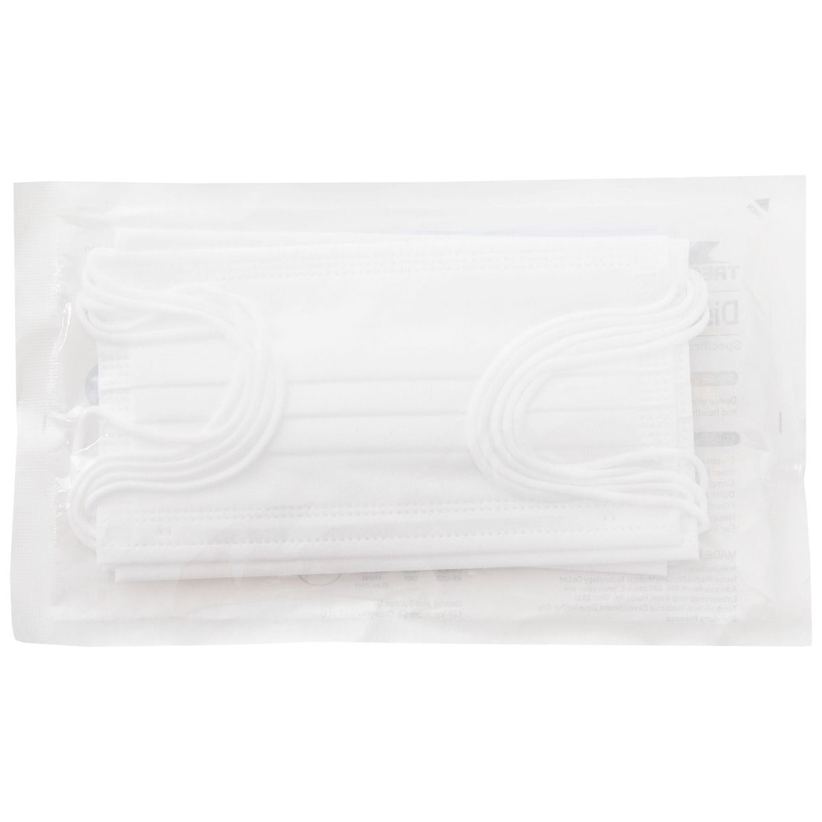 White - Lifestyle - Trespass Disposable Face Mask (Pack of 5)