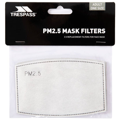 White - Lifestyle - Trespass PM2.5 Face Mask Filters (Pack of 3)