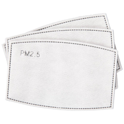 White - Front - Trespass PM2.5 Face Mask Filters (Pack of 3)
