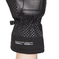 Black - Pack Shot - Trespass Unisex Adult Alazzo DLX Leather Ski Gloves