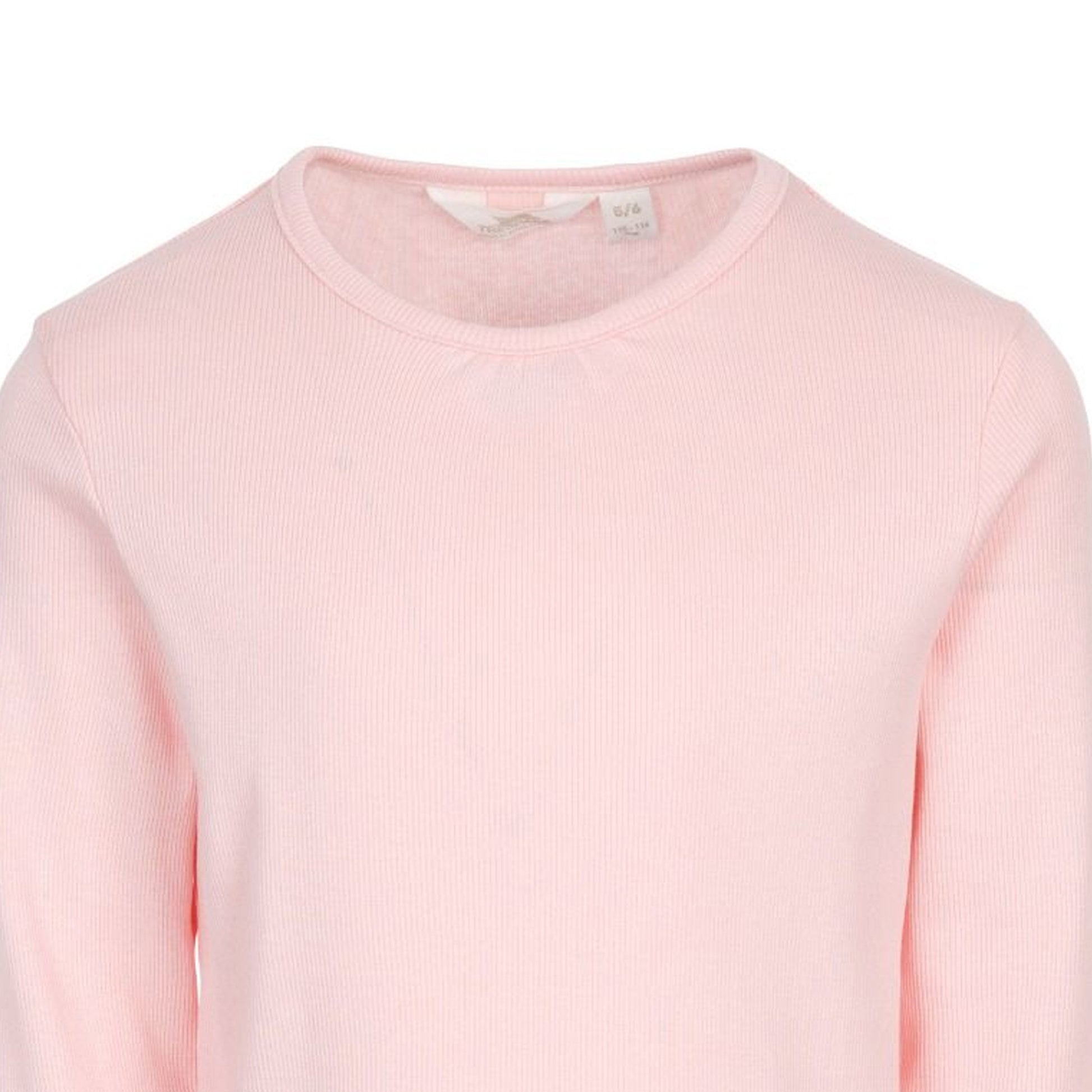 Candyfloss Pink - Side - Trespass Girls Content Long-Sleeved T-Shirt