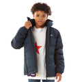 Navy - Back - Trespass Boys Figo Puffer Jacket