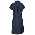 Navy-Chambray - Back - Trespass Womens-Ladies Talula Dress
