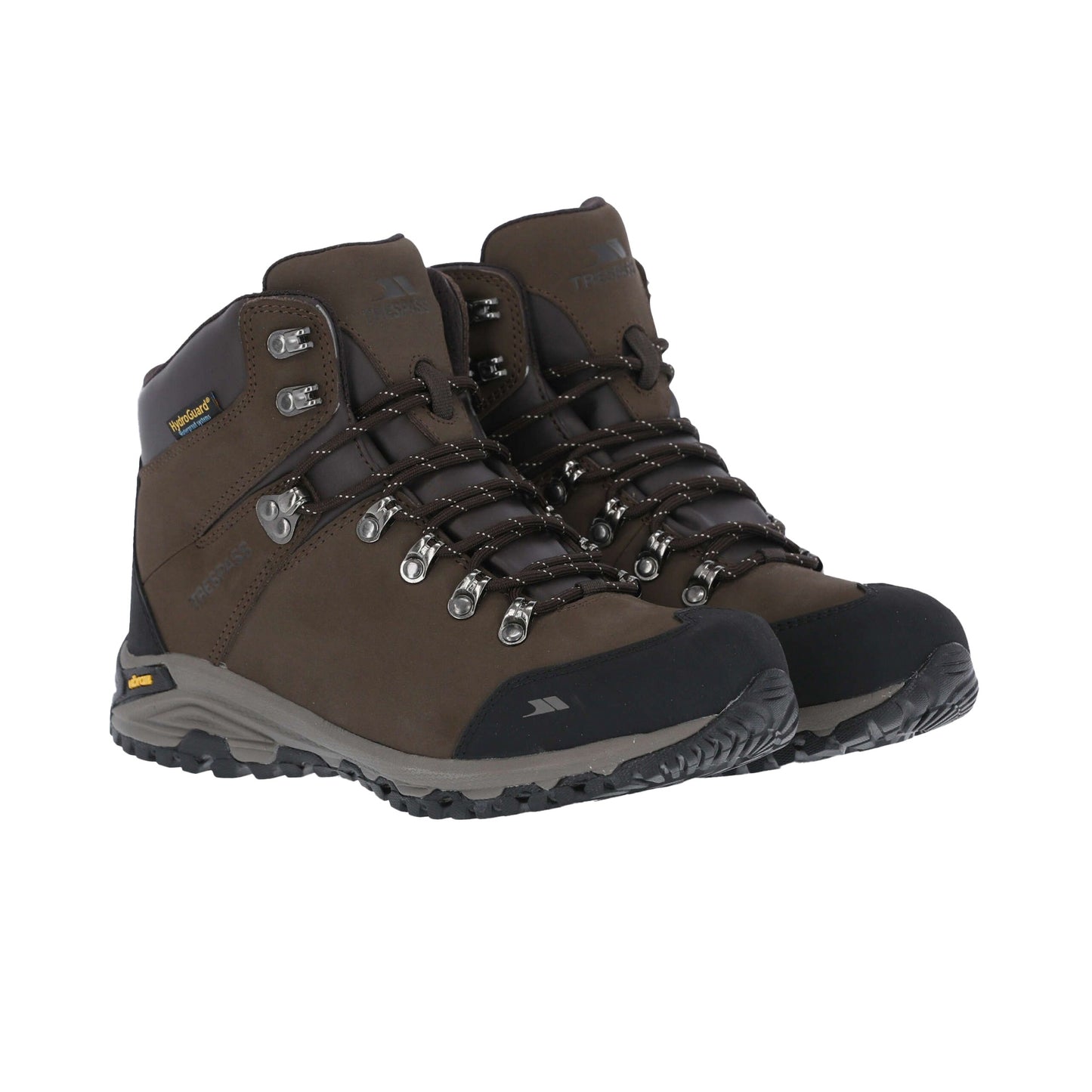 Brown - Pack Shot - Trespass Womens-Ladies Baylin Leather Walking Boots