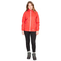 Hibiscus Red - Back - Trespass Womens-Ladies Sabrina Waterproof Jacket