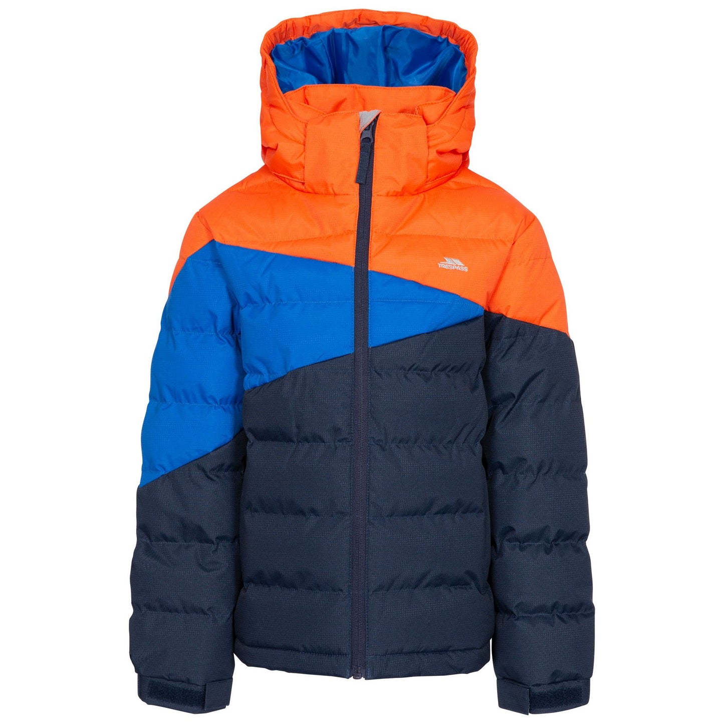 Navy - Front - Trespass Childrens-Kids Layout Padded Jacket