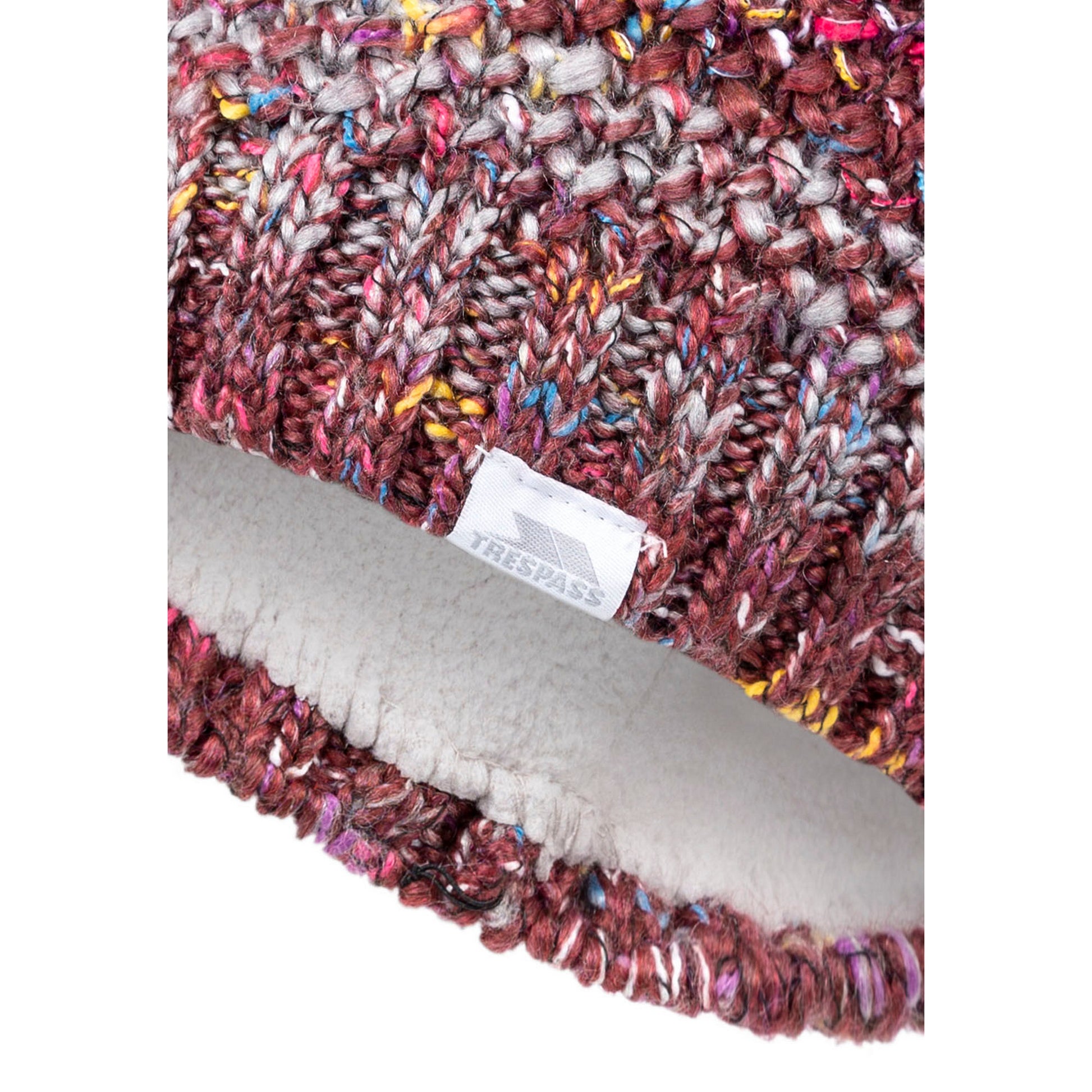 Dark Cherry - Lifestyle - Trespass Womens-Ladies Zabella Knitted Beanie