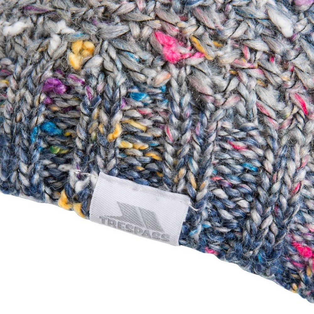 Cosmic Blue - Side - Trespass Womens-Ladies Zabella Knitted Beanie