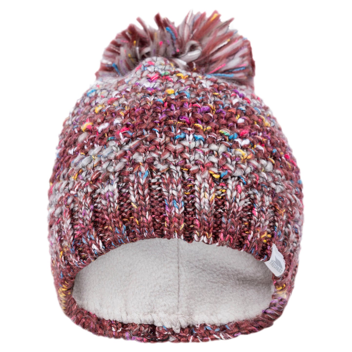 Dark Cherry - Front - Trespass Womens-Ladies Zabella Knitted Beanie
