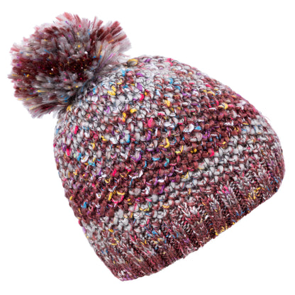 Dark Cherry - Back - Trespass Womens-Ladies Zabella Knitted Beanie
