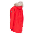 Red - Back - Trespass Womens-Ladies Caption Waterproof Parka