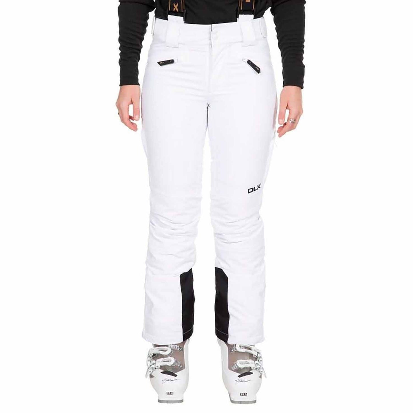 White - Front - Trespass Womens-Ladies Sylvia Ski Trousers