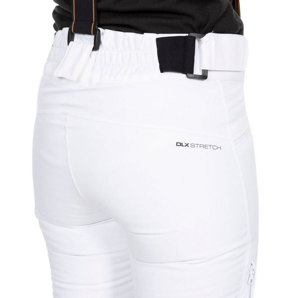 White - Side - Trespass Womens-Ladies Sylvia Ski Trousers