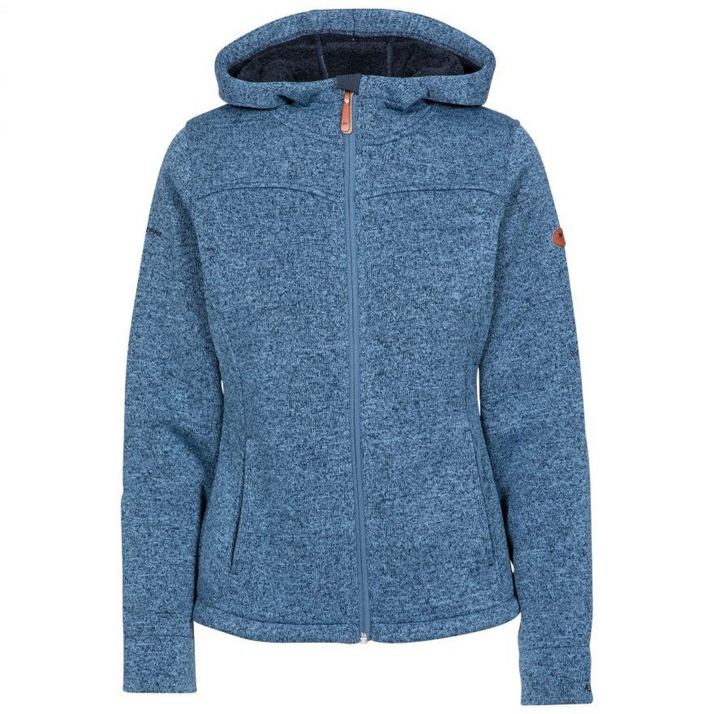 Light Denim Blue - Front - Trespass Womens-Ladies Teesta Fleece Hoodie