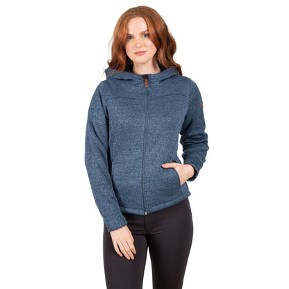 Light Denim Blue - Side - Trespass Womens-Ladies Teesta Fleece Hoodie