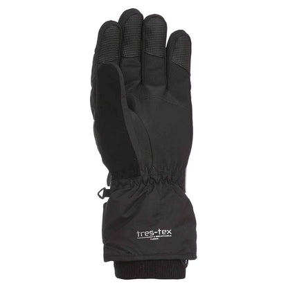 Black - Back - Trespass Childrens-Kids Ergon II Ski Gloves