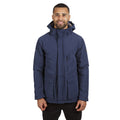 Navy - Side - Trespass Mens Vauxelly Waterproof Jacket