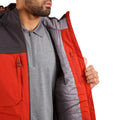 Spice Red - Close up - Trespass Mens Heathrack Waterproof Jacket