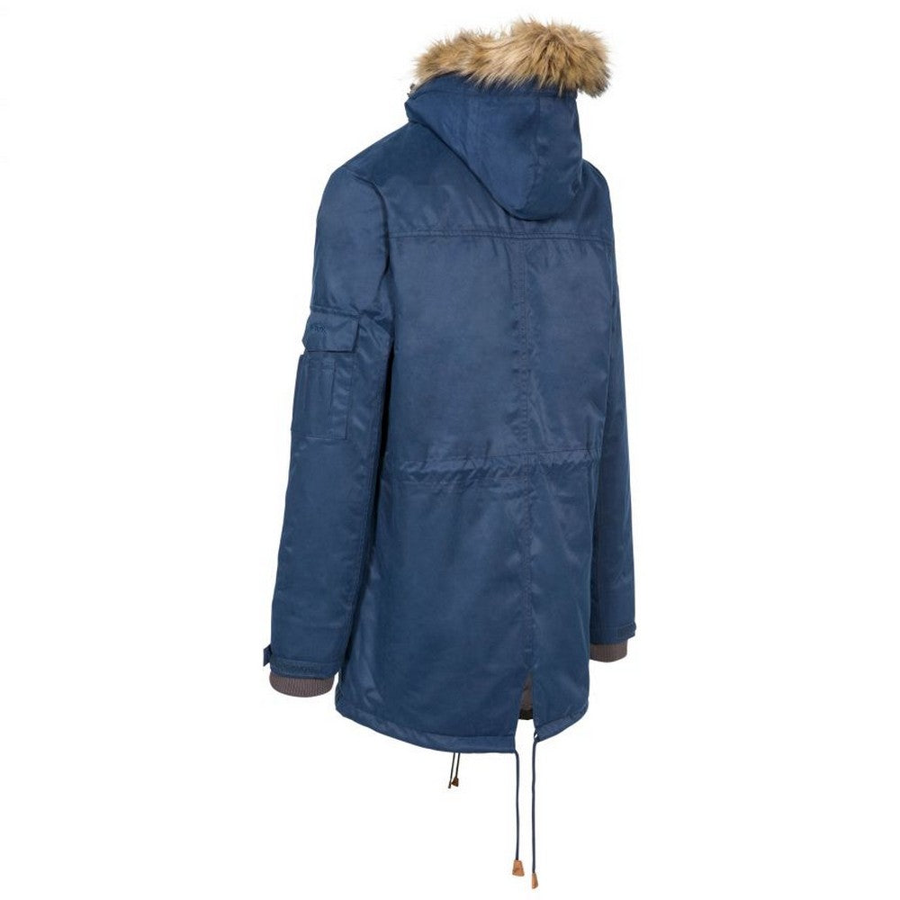 Navy - Back - Trespass Mens Pyworthy Waterproof Parka