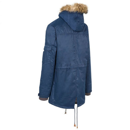 Navy - Back - Trespass Mens Pyworthy Waterproof Parka
