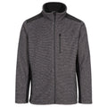 Dark Grey Stripe - Front - Trespass Mens Farantino Fleece Jacket