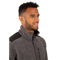 Dark Grey Stripe - Side - Trespass Mens Farantino Fleece Jacket