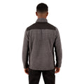 Dark Grey Stripe - Close up - Trespass Mens Farantino Fleece Jacket