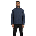 Smokey Blue Stripe - Side - Trespass Mens Farantino Fleece Jacket