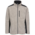 Truffle Brown Stripe - Front - Trespass Mens Farantino Fleece Jacket