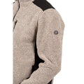 Truffle Brown Stripe - Pack Shot - Trespass Mens Farantino Fleece Jacket