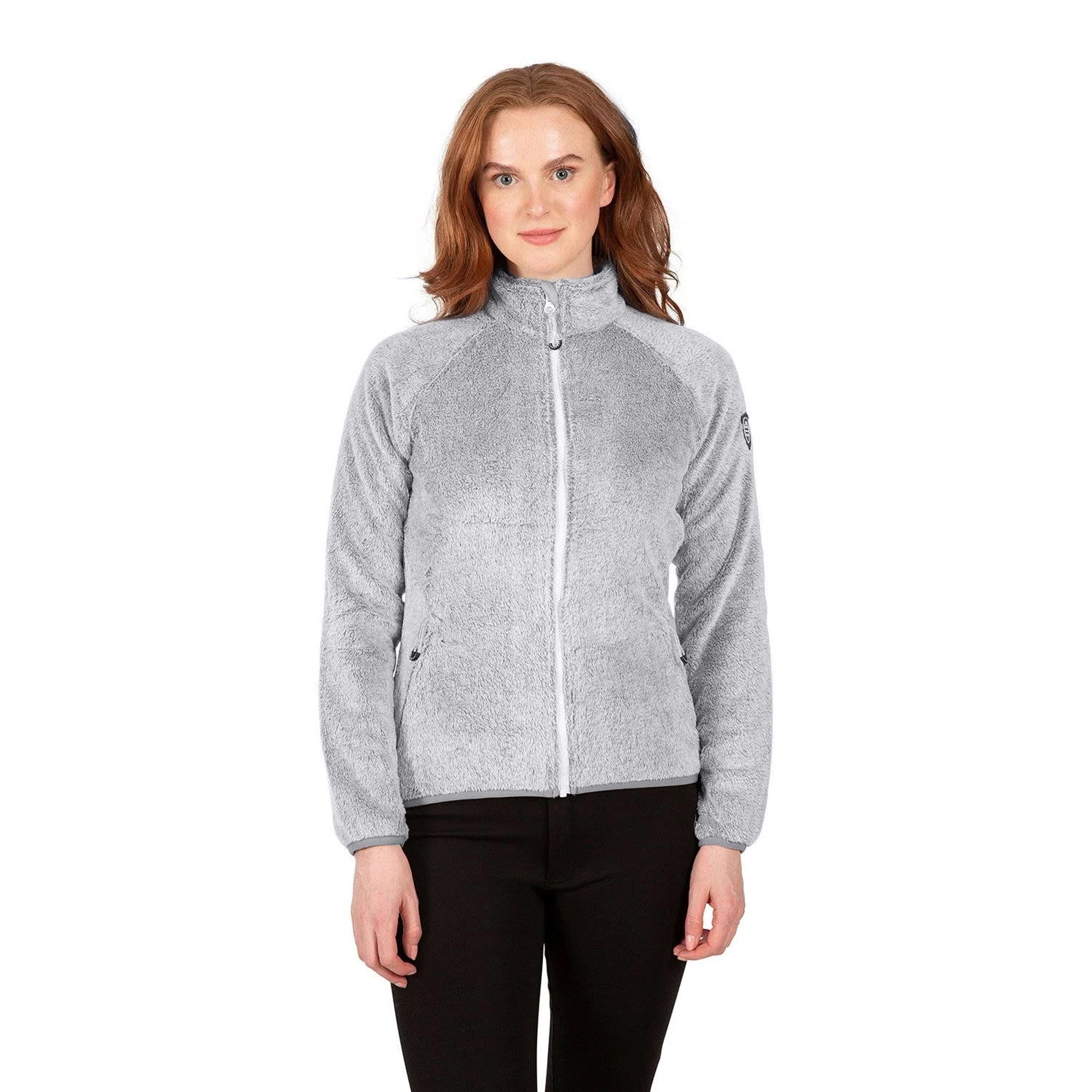 Silver Grey - Side - Trespass Womens-Ladies TELLTALE Winter Fleece Jacket