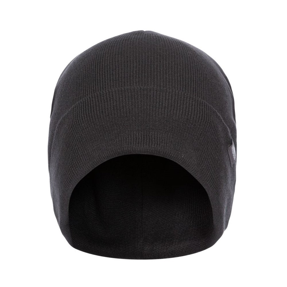 Black - Back - Trespass Unisex Adult Crackle Reflective Beanie