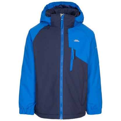 Navy - Front - Trespass Childrens-Kids Useful Waterproof Jacket