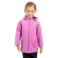 Deep Pink - Side - Trespass Childrens-Kids Kristen Soft Shell Jacket