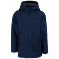 Navy - Front - Trespass Childrens-Kids Kristen Soft Shell Jacket