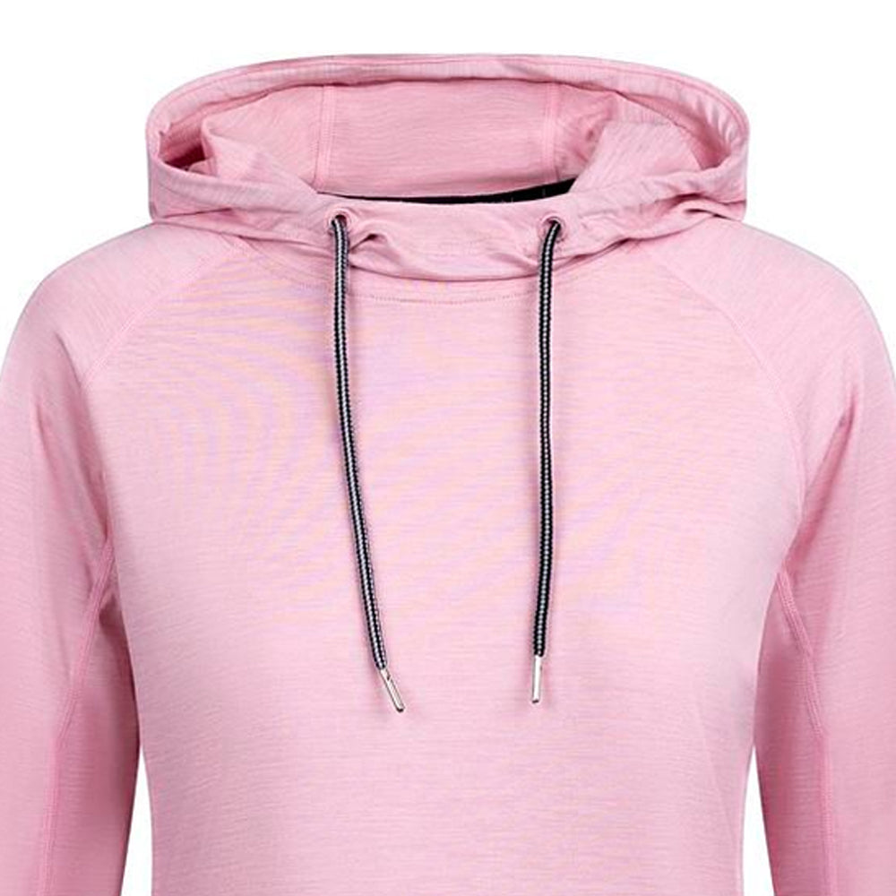 Carnation Marl - Side - Trespass Womens-Ladies Hattie Active Hoodie
