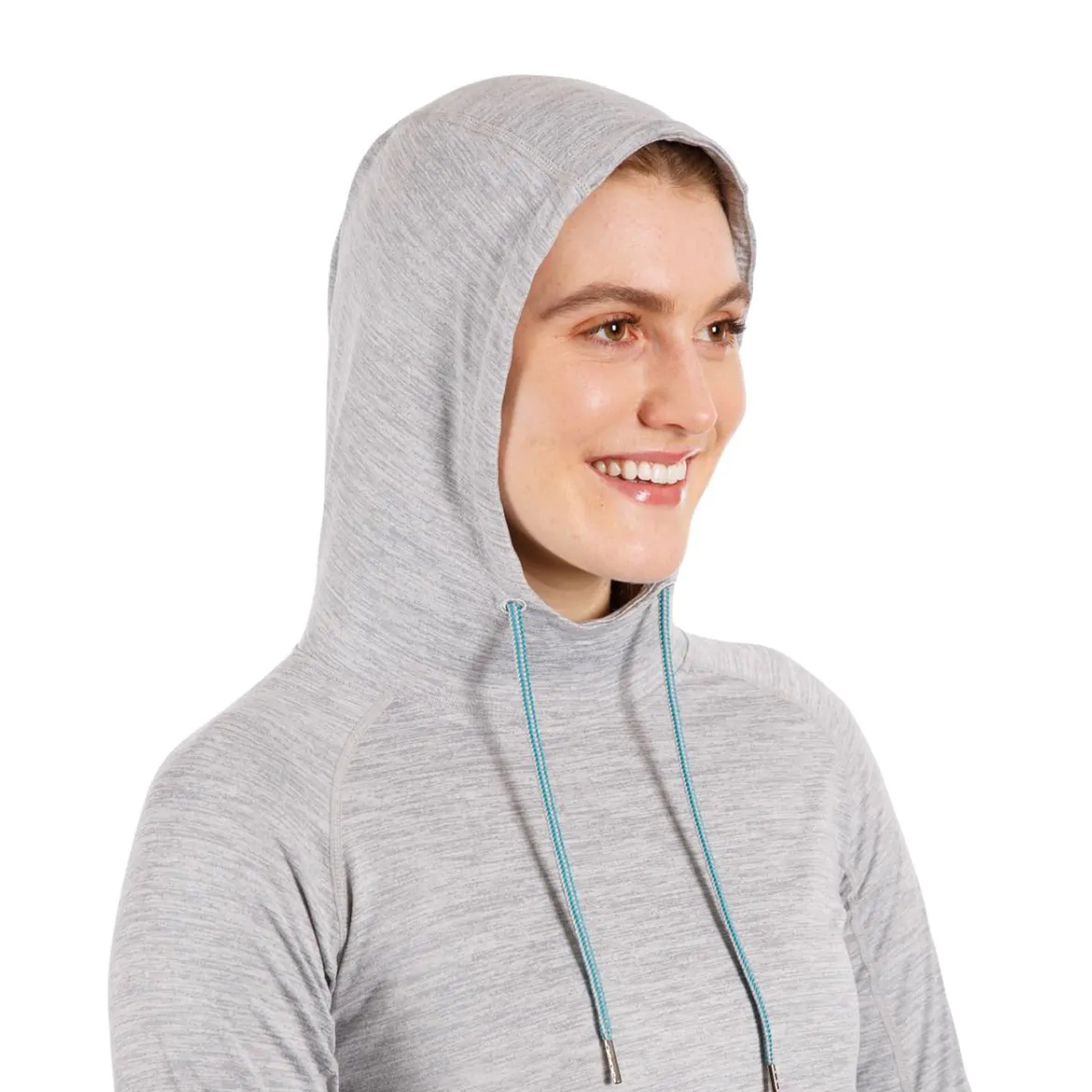 Platinum Grey Marl - Pack Shot - Trespass Womens-Ladies Hattie Active Hoodie