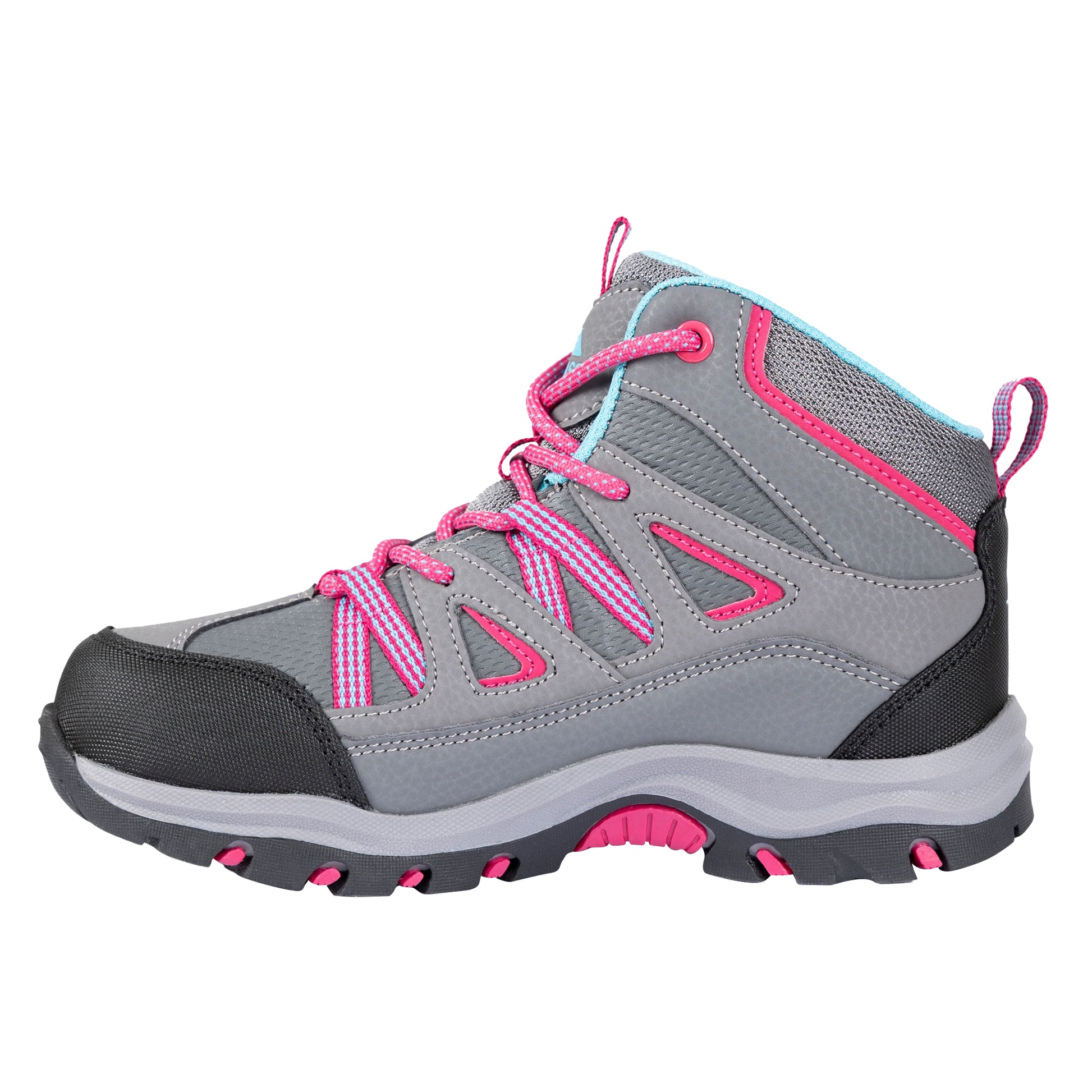 Grey - Lifestyle - Trespass Childrens-Kids Gillon II Walking Boots