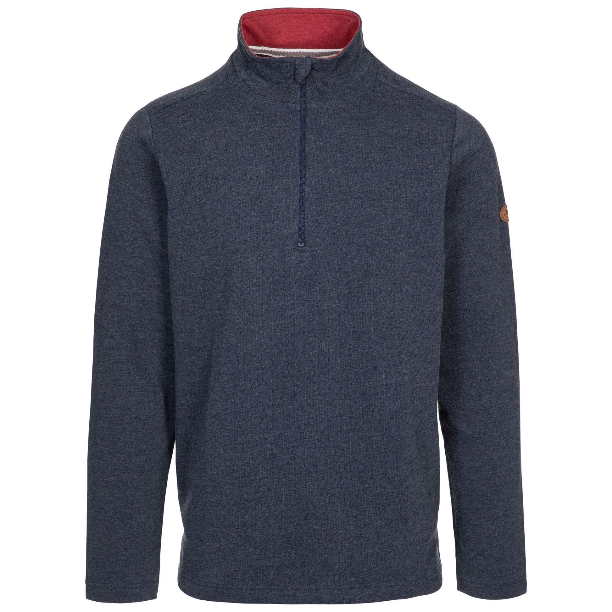 Navy Marl - Front - Trespass Mens Loopington Casual Sweatshirt
