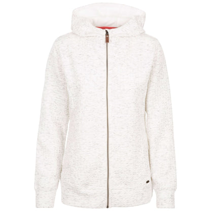 Ghost White Marl - Front - Trespass Womens-Ladies Winnie Hoodie