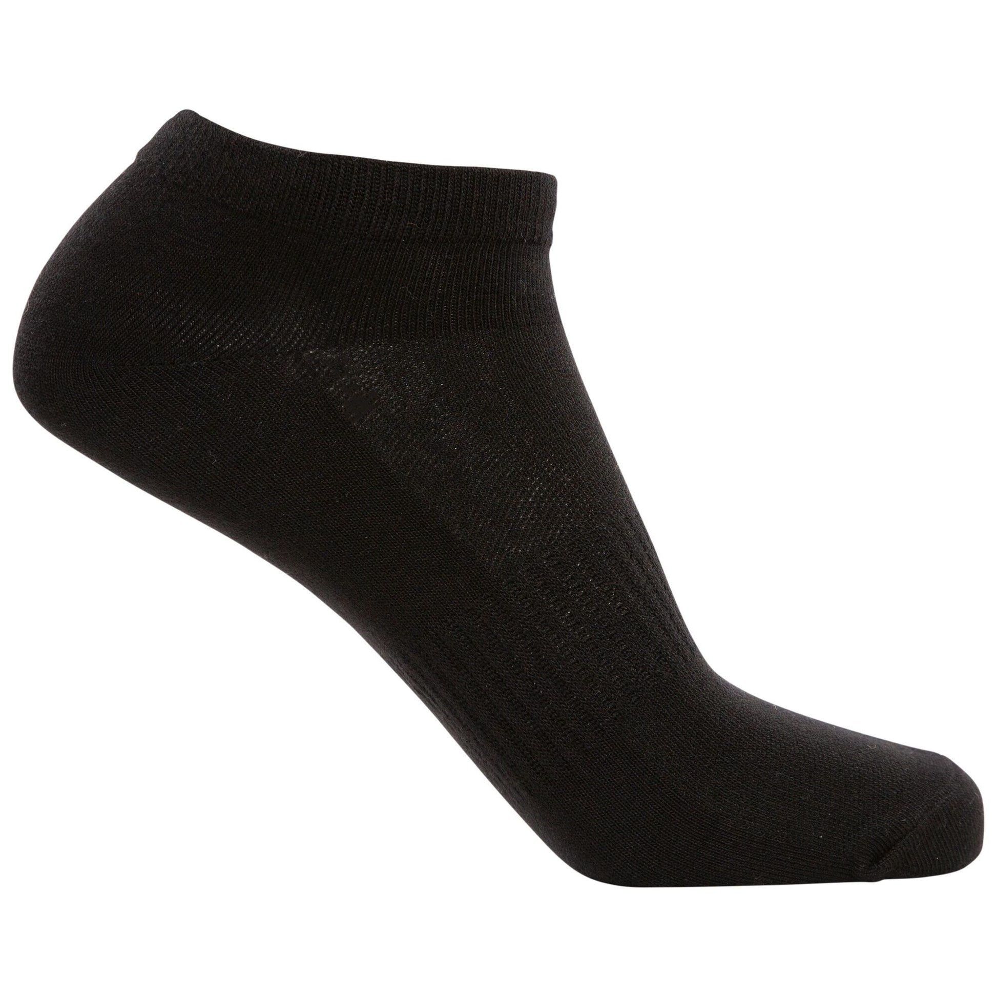 Black - Side - Trespass Unisex Adult Orbital Liner Socks (Pack of 5)