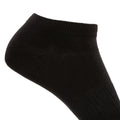 Black - Close up - Trespass Unisex Adult Orbital Liner Socks (Pack of 5)