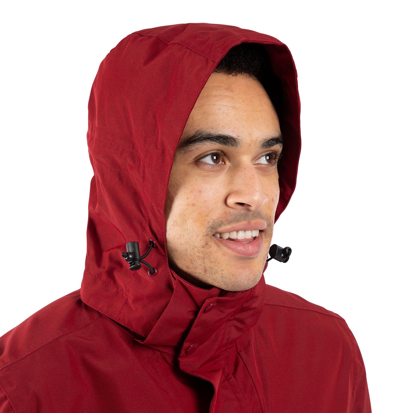 Merlot Marl - Side - Trespass Mens Sandy Waterproof Jacket