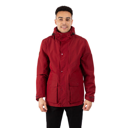 Merlot Marl - Lifestyle - Trespass Mens Sandy Waterproof Jacket