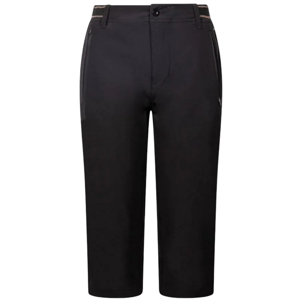 Black - Front - Trespass Womens-Ladies Grateful 3-4 Shorts
