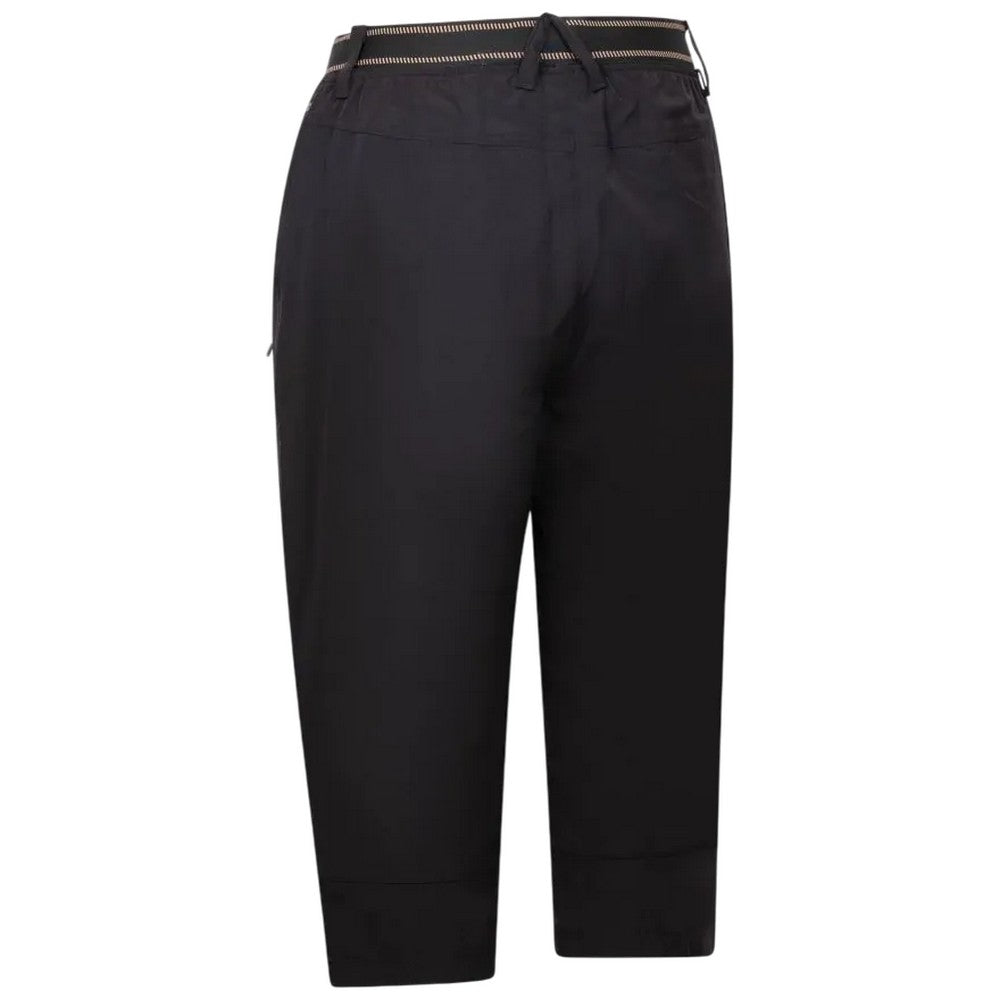 Black - Back - Trespass Womens-Ladies Grateful 3-4 Shorts