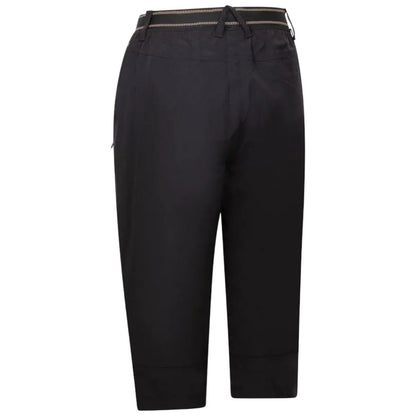 Black - Back - Trespass Womens-Ladies Grateful 3-4 Shorts