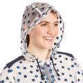 Navy-White - Side - Trespass Womens-Ladies Gush Waterproof Jacket