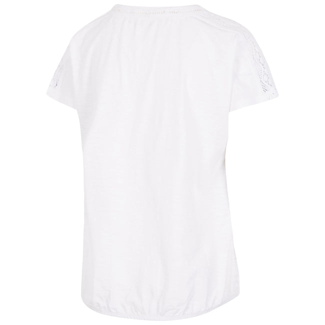 White - Side - Trespass Womens-Ladies Moor Striped T-Shirt